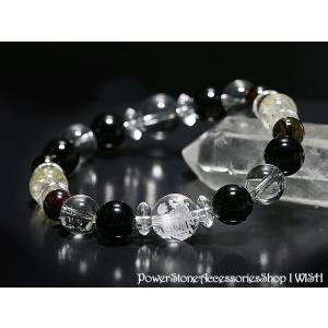 パワーストーン ブレスレット メンズ レディース オニキス ガーネット 青龍刻印水晶 金運 厄除けグ...
