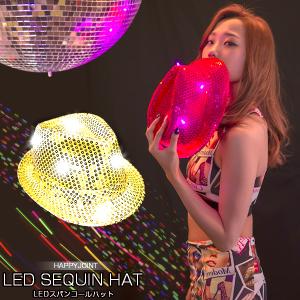 光るスパンコールハット  全6色  コスプレ 衣装 光る