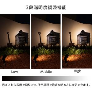 延長ケーブル付 ソーラーライト スポットライト...の詳細画像5