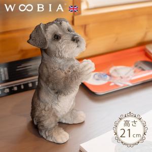 犬 置物 ガーデニング 雑貨 ガーデン オーナメント オブジェ 〔シュナウザー 猫 庭 ペット WooBiaの商品画像