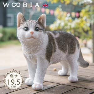 猫 二匹 キス カップル ねこ オブジェ オーナメント ガーデン