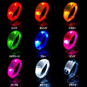 サウンドシリコンブレス 光る LED ブレスレ...の詳細画像2