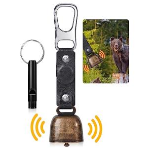 DESELL 熊鈴 ホイッスル付き 消音機能付き 熊よけ鈴