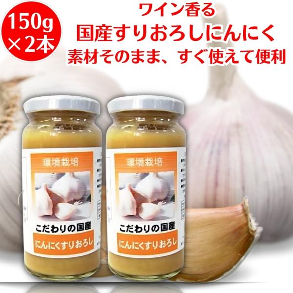 にんにく すりおろし 信州自然王国 国産 にんにくすりおろし 150g ×2本 調味料 肉料理 刺身...