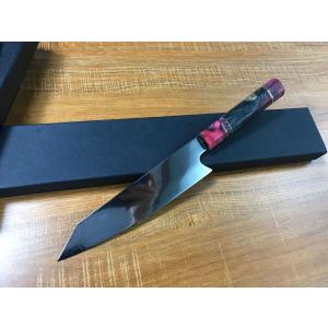鏡面 ダマスカス鋼 205mm ニッケルダマスカス 牛刀 ナイフ