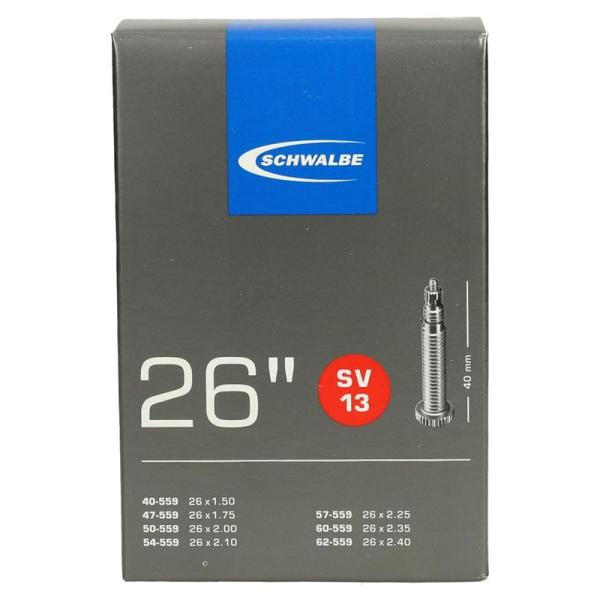 SCHWALBE(シュワルベ) 正規品26×1.50/2.50用チューブ 仏式 40?バルブ 13S...