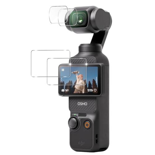 【2+2枚セット】 用 DJI OSMO Pocket 3 ガラスフィルム 2枚 DJI OSMO ...