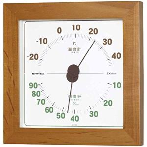 エンペックス気象計 温度湿度計 ウエストン温湿度計 置き掛け兼用 日本製 ブラウン TM-763｜happy-ness-store