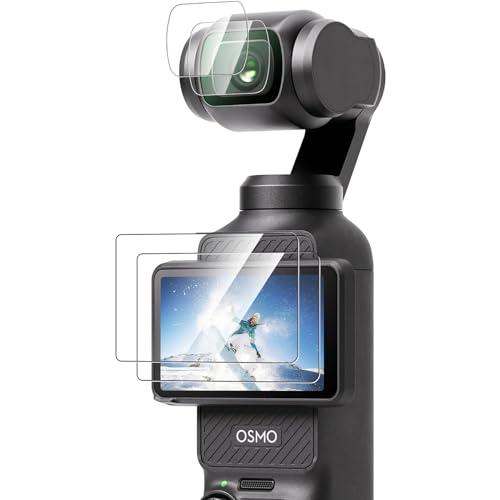 ISTATSO【4枚セット】DJI OSMO Pocket 3用カメラ レンズ保護フィルム（2枚入）...
