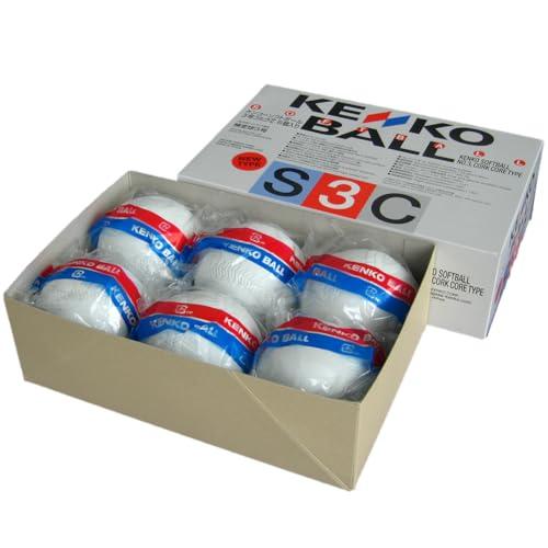 ナガセケンコー(KENKO) 新ケンコーソフトボール3号 コルク芯 1箱(6個) S3C-NEW