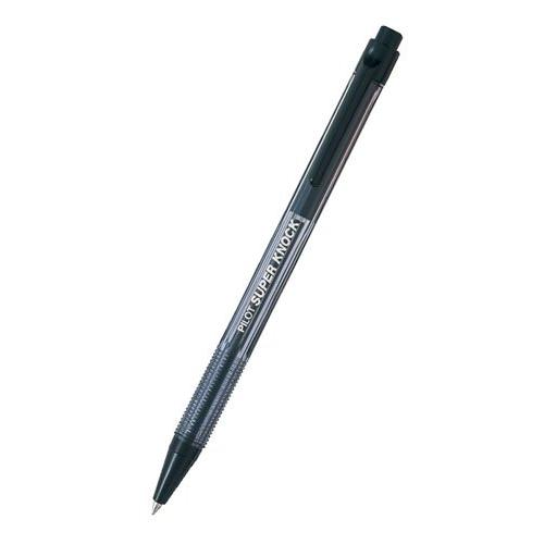 パイロット 油性ボールペン スーパーノック クリアブラック インク色黒×10本 BPK-P-CFB