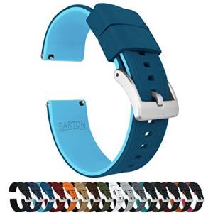 BARTON WATCH BANDS - エリート シリコン腕時計用バンド - クイックリリース - ストラップカラー＆幅選択 20mm ツートンブル