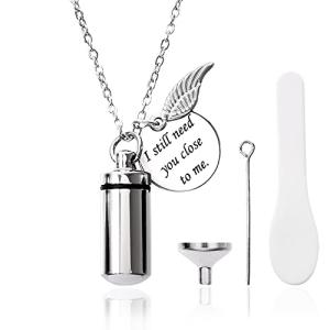 [L.BLUEM] 遺骨 ペンダント ネックレス (収納袋付き)