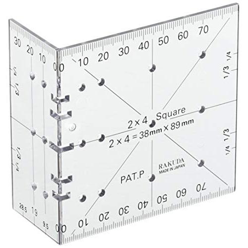清水製作所 ラクダ ツーバイフォー定規 ポリカーボネート (PC)