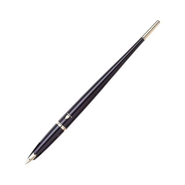 プラチナ萬年筆 デスクペン 万年筆 ペン習字用 ブラック 細字 DP-1000ANパック#1