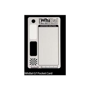 WhiBal G7 ポケットサイズ ニュートラル ホワイトバランスカード (5.3cm x 8.5cm)｜happy-square