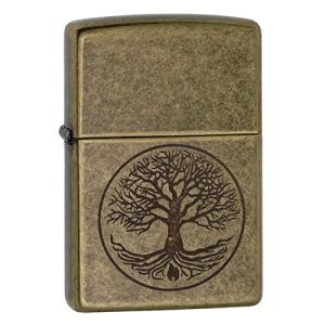 ZIPPO 木＃29149 TREE OF LIFE アンティークブラス｜happy-square