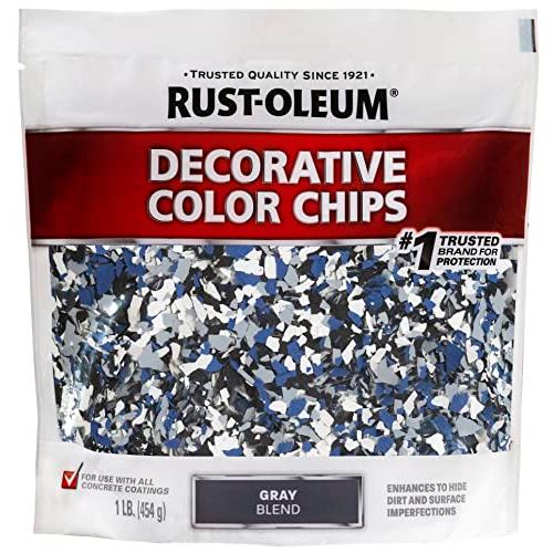 Rust-Oleum 301359 装飾用カラーチップ グレーブレンド 1ポンド