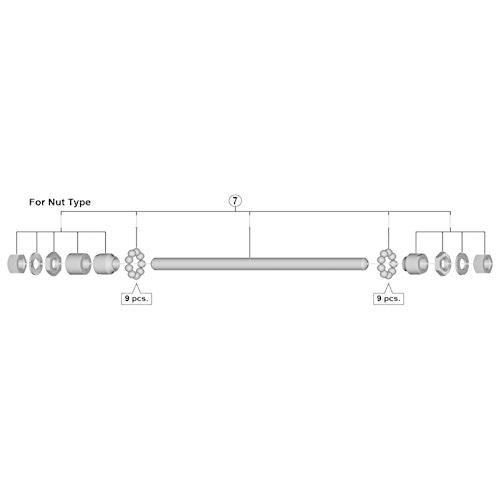 シマノ(SHIMANO) リペアパーツ ハブ軸組立品(軸長185mm/玉間135mm) FH-TY5...