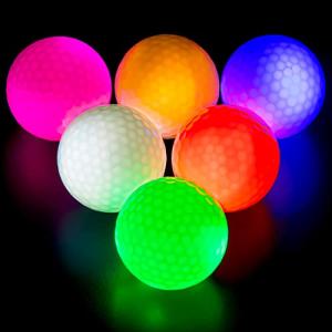 THIODOON GOLFTOP 光る ゴルフボールアップLEDライト - ダークロングラストスーパーブライトナイトゴルフボール ６色選択可 LED発｜happy-square