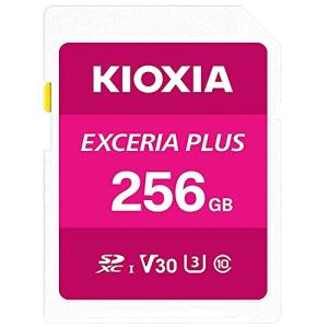 Kioxia 256GB Exceria Plus SDメモリーカード SDXC UHS-I U3 Class 10 V30 4K ビデオ録画LNPL｜happy-square
