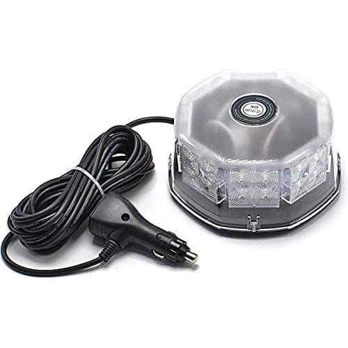 Wellvie LED 回転灯 緑 12V/24V 32LED フラッシュビーコン 強力マグネット ...