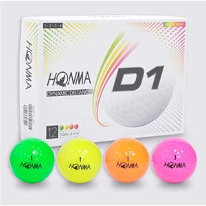 本間ゴルフ（HONMA） D1ボール 1ダース(12個) BT2001L MC （レインボー/ＦＦ/Men's）｜happy-square