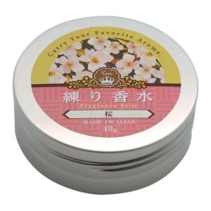 日本製 練り香水 桜 サクラ 40g ハンドクリーム 保湿クリーム (桜)