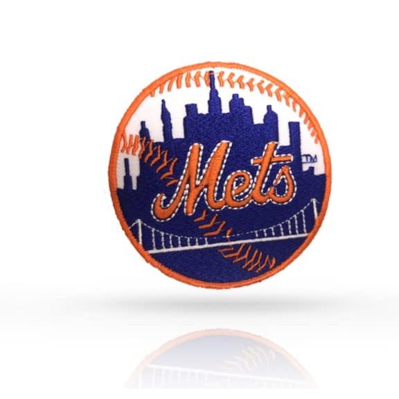 COSTON製 ワッペン アイロン 刺繍 ロゴ ニューヨーク メッツ 用 Mets メジャーリーグ ...