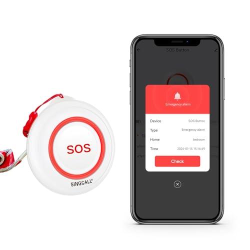 SINGCALL 呼び出しベル 介護 家庭用ナースコール 呼び鈴 ワイヤレス 介護 呼び出しボタン ...