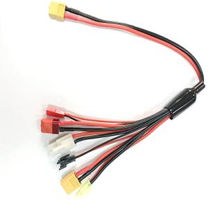 Hengfuntong-Elec 充電用コネクター ユニバーサル変換ヘッド変換コーA3 B6 RC Charger 6 in 1 RC Lipo Ba｜happy-square