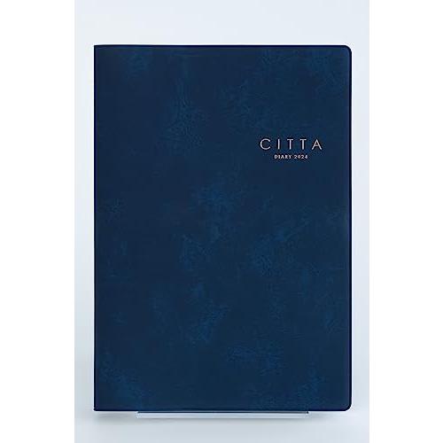 CITTA手帳2024(2023年10月始まり)インディゴネイビー【A5サイズ】