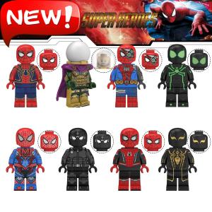 ブロック互換 レゴ 互換品 レゴミニフイグ スパイダーマンなど8体Aセット