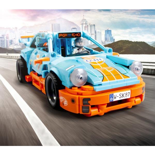 ブロック互換 レゴ 互換品 レゴプルバックカー ポルシェ 911車 ミニフィグ付き クリスマス プレ...