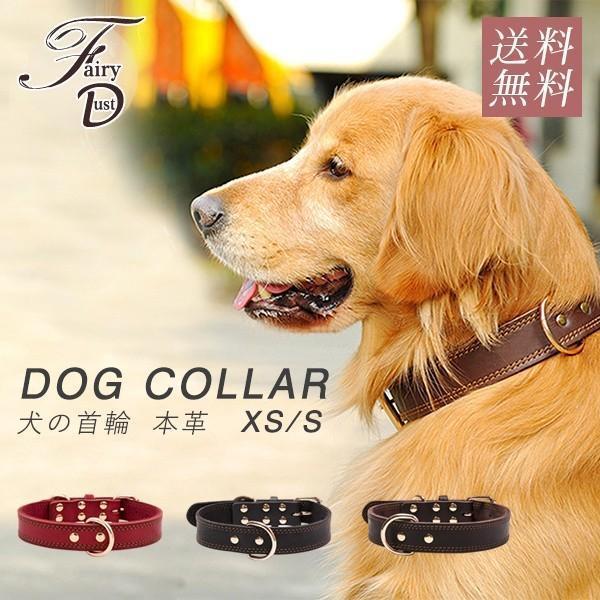 犬 ベーシック 首輪 犬首輪 革 おしゃれ かわいい 小型犬 中型犬 大型犬犬の首輪 チワワ トイプ...