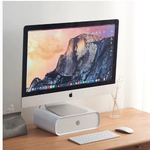 【大特価】モニター台 モニタースタンド 2サイズ 机上台 引き出し付き 机上ラック キーボード収納 ...