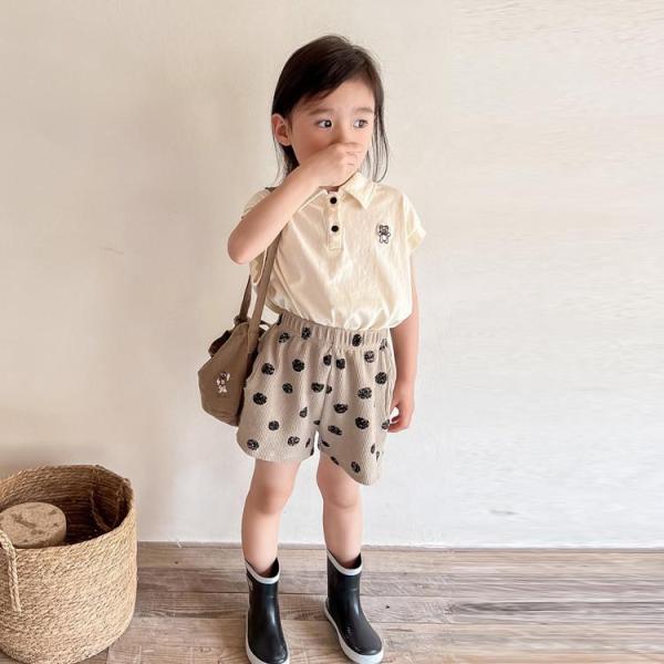 キッズ　ポロシャツ　poloシャツ　子供Tシャツ　女の子 男の子 春夏　半袖　シャツ　ス　インナー　...