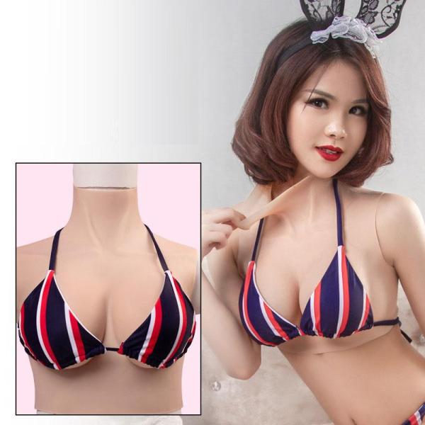 【値下げ】セール シリコンバスト 女装サロン 偽乳 着用便利 男の娘 リアル  コスプレ 人工乳房 ...