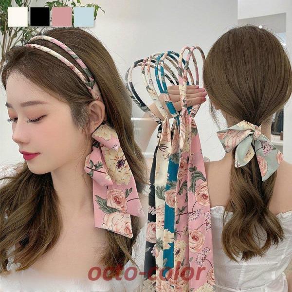 カチューシャ レディース ヘアアクセサリー 髪飾り おしゃれ ヘッドアクセサリー 花柄  ガーリー ...