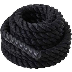 iimono117 トレーニングロープ 35mm × 9m 縄跳び ナイロン製 丈夫 握りやすい 固定 本格的 ジムロープ バトルロープ トレー