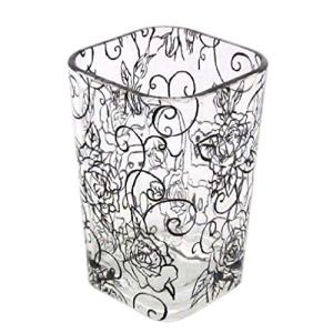 センコー クリアローズ タンブラー 約W7.2×D7.2×H11cm ブラック51840