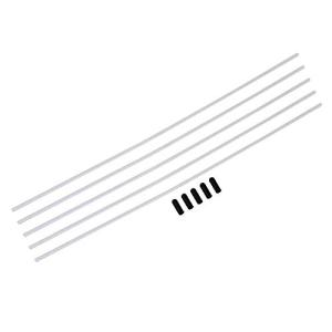 Mxfans 5個入れトランスペアレント プラスチック N10201W アンテナパイプ RC モデルカー用 軽量 耐久性