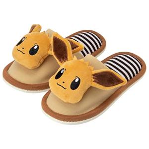 ニッポン スリッパ 子供用 ポケットモンスター イーブイ 18-20cm ブラウン マスコット付 210084