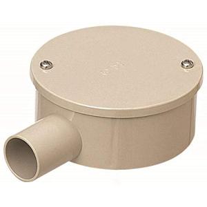 未来工業 露出用丸形ボックス カブセ蓋 防水タイプ 1方出