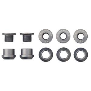 Wolf Tooth Components 4チェーンリングボルト+ナットシングルリング ドライブトレイン用