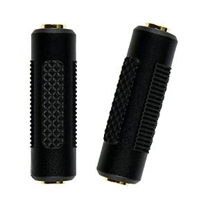 BabbleCom 中継コネクタ ステレオミニプラグ変換 2個セット ステレオミニジャック3.5mm アダプタ 音楽 オーディオ