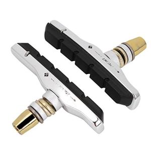 ブレーキシューパッド 自転車ブレーキパッド バイクブレーキシューズ Vブレーキ 7.2  4cm 金属製 軽量 1ペア 交換用自転