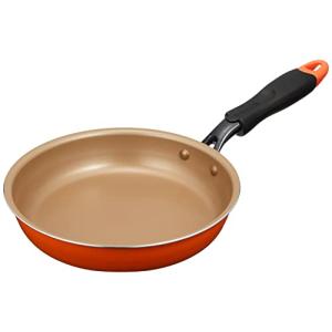 エバークック フライパン 20cm ガス火専用 軽量 390ｇ オレンジ