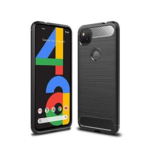 Google pixel 4a ケース スマホケース 炭素繊維カバー TPU シリコン ケース 保護バンパー 弾力性付きGoogle