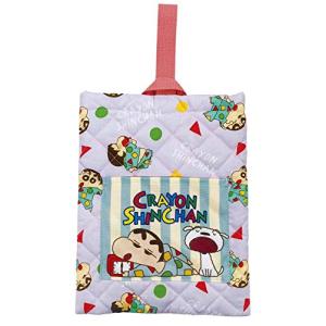 アイプランニング シューズケース クレヨンしんちゃん キルト パープル W22×H28cm K3555A